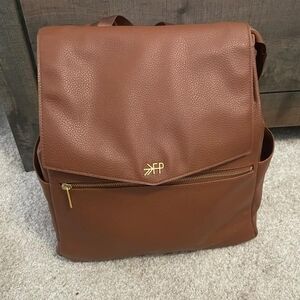 Brown Leather Backpack